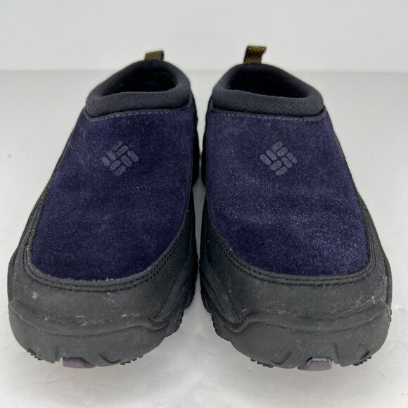 Columbia Womens BL 3200-476 Navy Blue Black Suede Slip On Size 6.5 Clog Shoes - Picture 3 of 10